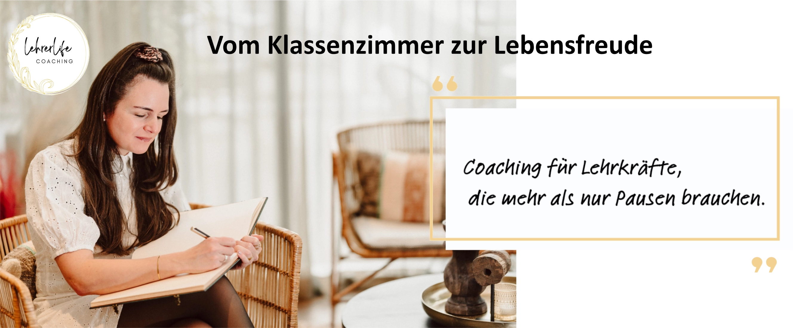 Vom Klassenzimmer zur Lebensfreude. Coaching für Lehrkräfte, die mehr als nur Pausen brauchen.